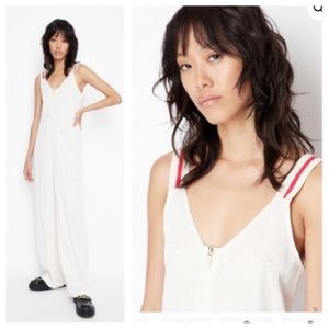 Armani Exchange womens all over logo lettering viscose satin jumpsuit